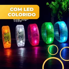 Kit 20 Pulseira Led Pisca Som Batida Musica Festa Casamento Foto mini 3