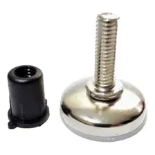 Kit 20 Sapata Niveladora 21mm Rosca M6 Com Bucha Pé P Moveis Foto mini  2