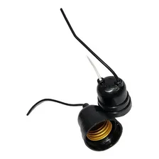 Kit 20 Soquete Com Rabicho Para Lâmpada Bulbo E27 2a Preto Foto mini 4
