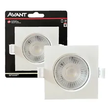 Kit 20 Spot Dicroica Led Quadrado 5w Cob 4000k Branco Neutro Foto  mini 1