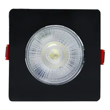 Kit 20 Spot Led Capa RY Spot Embutir Preto 5w Direcionável Quadrado Frio Foto mini 4