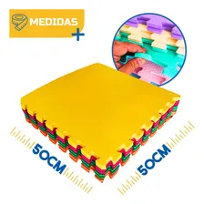 Kit 20 Tatame Tapete EVA 50x50cm 10mm Infantil Emborrachado Foto mini 2