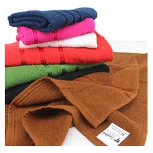 Kit 20 Toalha De Rosto 100%algodão Seca Bem Atacado Cor Bordô Lisa Foto mini 4