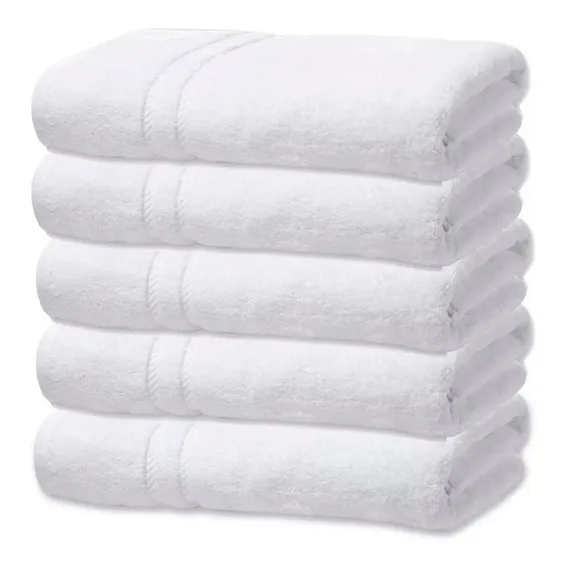 Kit 20 Toalhas Banho Gigante Hotel Cor Branco Foto 1