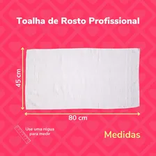Kit 20 Toalhas De Rosto Profissional Salão Atacado Reforçada Cor Branco Liso Foto mini 3