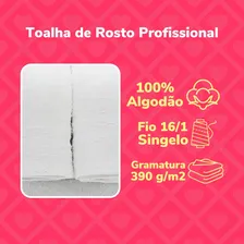 Kit 20 Toalhas De Rosto Profissional Salão Atacado Reforçada Cor Branco Liso Foto mini 4