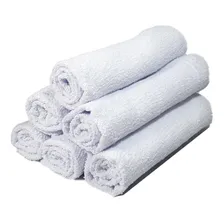 Kit 20 Toalhas Rosto Salão Barbearia Cabeleireiro Atacado 20 Branca Foto  mini 1