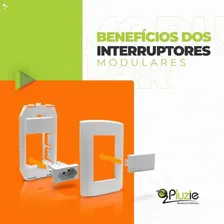 Kit 20 Tomadas Duplas Monobloco 10a 4x2 Pluzie Modular Foto mini 3