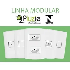 Kit 20 Tomadas Triplas Monobloco 10a 4x2 Pluzie Modular Foto mini  3
