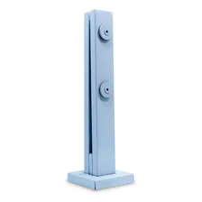 Kit 20 Torre Inox 304 100cm Retangular Guarda Corpo Branco Foto  mini 1