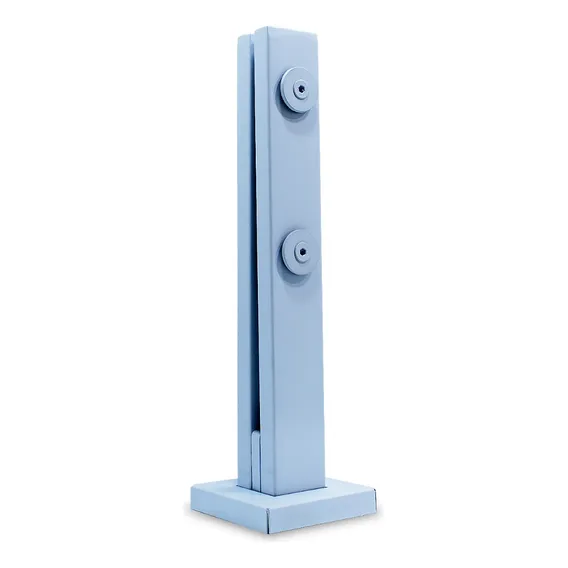Kit 20 Torre Inox 304 100cm Retangular Guarda Corpo Branco Foto 1