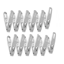 Kit 20 Un. Prendedor Pregador De Embalagens Em Aço Inox Casa Foto mini 2