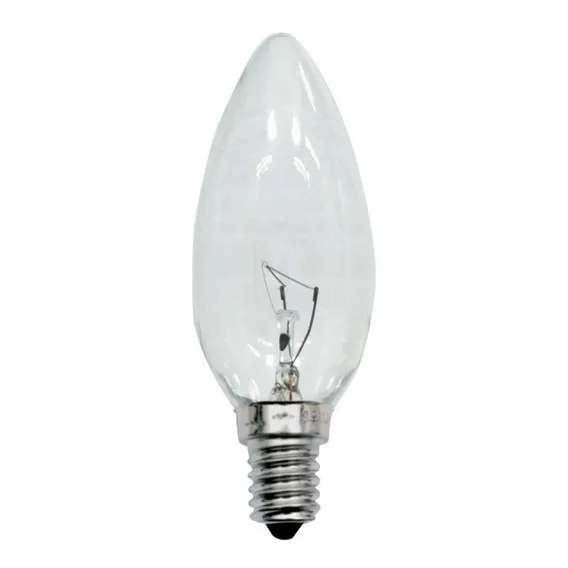 Kit 20 Unds De Lâmpada Vela Lisa De 25w Clara E14 220v Luz Branco-quente Foto 1