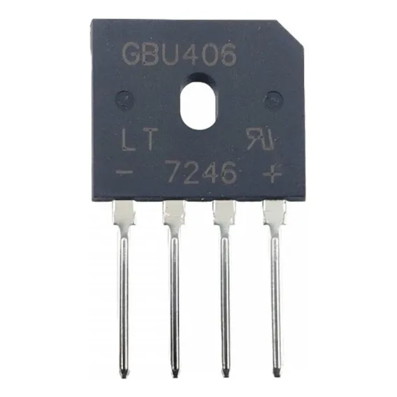 Kit 20 Unidades Ponte Retificadora 600v 4a Gbu406 Foto 1
