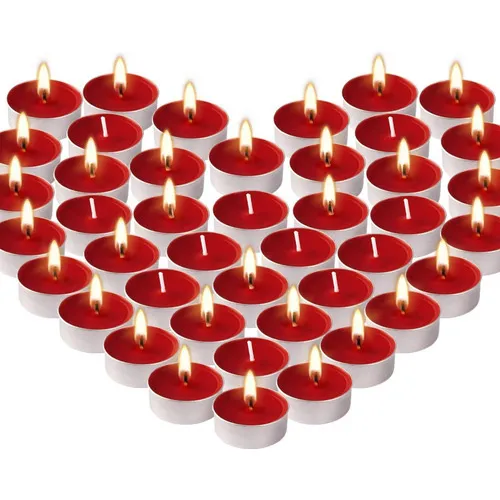 Kit 20 Velas Rechaud Decoração Romantica Vermelho Foto 1