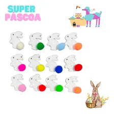 Kit 200 Adesivos Páscoa Pet Pompom Eva Glitter Banho Tosa Foto mini 3
