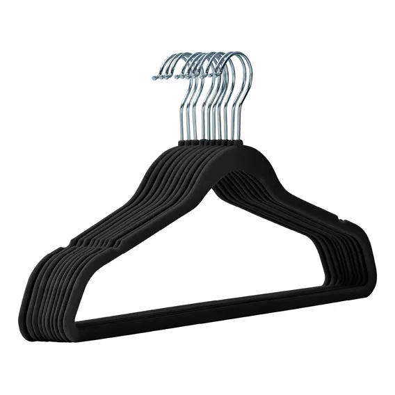 Kit 200 Cabide Veludo Slim Antideslizante Ultra Fino Foto 1
