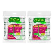 Kit 200 Canudo Colher Ecológico Mexedor Drink Biodegradável Cor Transparente Foto mini 1