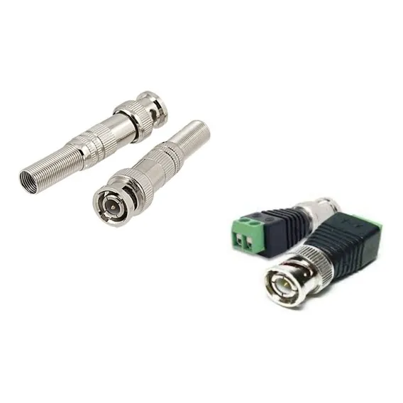 Kit 200 Conectores P4 Bnc Borne Macho E Femea C200 Foto 1