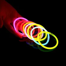 Kit 200 Pulseira Neon Alto Brilho Fluorescente Festas Balada Foto mini 4