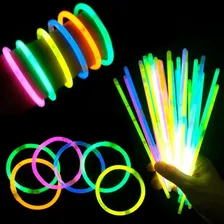 Kit 200 Pulseira Neon Alto Brilho Fluorescente Festas Balada Foto mini 3