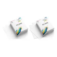 Kit 200 Vinil Adesivo Branco Fosco E Transparente Laser A4 Foto mini 1