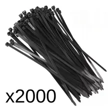 Kit 2000 Abracadeira Nylon Enforca Gato 2,5x100 Cor Preto Foto  mini 1