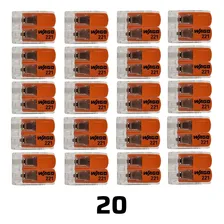 Kit 20x Conector Wago Compacto Emenda 2 Fios Modelo 221-412 Foto mini 3