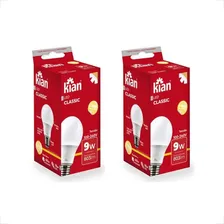 Kit 20x Lâmpada Led Bulbo 9w Econômica Branca Morna 3.000k Foto mini 3