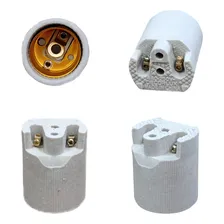 Kit 20x Soquete Lampada Bocal Porcelana Louça Plafon E-27 Foto mini 1