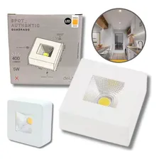 Kit 20x Spot Led Authentic Quadrado Sobrepor 5w Avant 3000k 110v/220v Foto mini 1
