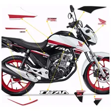 Kit 21 Adesivos para Moto Cg Titan 160s 2020 Especial 25 Anos Sportinox Foto mini 2