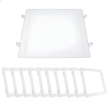 Kit 21 Painel Plafon Led 24w Embutir Quadrado 30x30 4000k Luz Branco Neutro - 4000k Foto mini 1