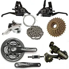Kit 21vel Bike Aro 29 Suspensão Freios Disco Cambio Shimano Foto mini 4