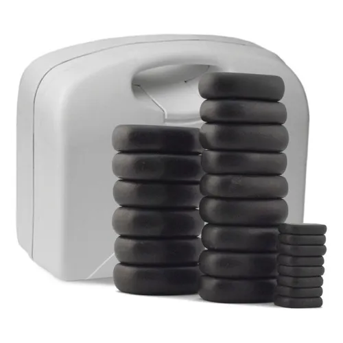 Kit 23 Pedras Basálticas Vulcânicas Quentes P Massagem Estek Foto 1