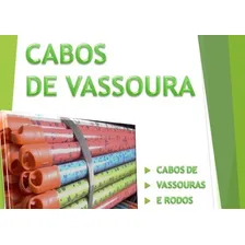 Kit 24 Cabo Madeira 1,20m Plastificado C/ Rosca P/ Vassouras Foto mini  3