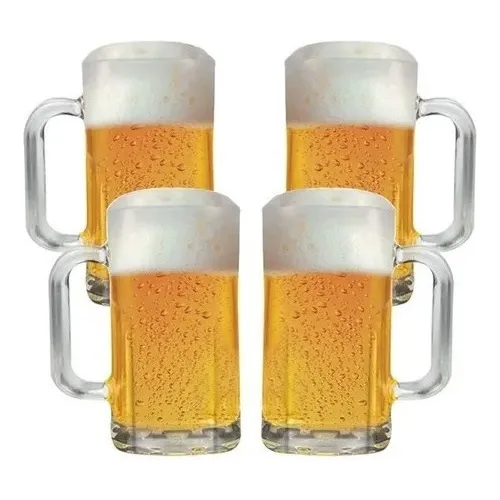 Kit 24 Canecas Chopp 400ml Vidro Cerveja Bar Restaurante Foto 1