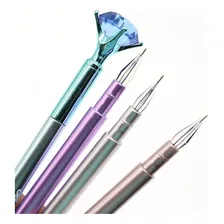 Kit 24 Caneta Diamante Cristal Moderno Ponta Fina Luxo Foto mini  3