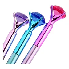 Kit 24 Caneta Diamante Cristal Moderno Ponta Fina Luxo Foto mini 4