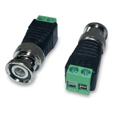 Kit 24 Conector (16 Bnc M + 08 P4 M) Bnc P4 Cftv Câmera Plug Foto mini 2