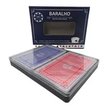 Kit 24 Jogos Maços C/ 54 Cartas Baralho Plástico Truco Poker Foto mini  2