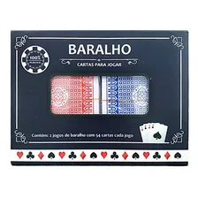 Kit 24 Jogos Maços C/ 54 Cartas Baralho Plástico Truco Poker Foto mini  3