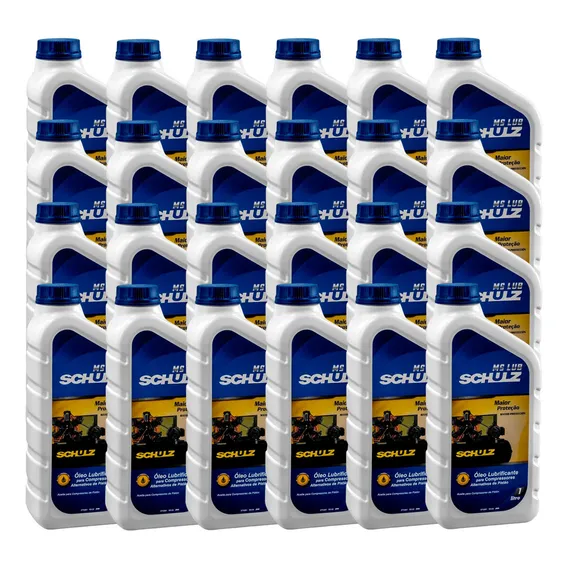 Kit 24 Oleo Lubrificante Para Compressor 1l Schulz Ms Lub Foto 1