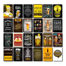 Kit 24 Placas Decorativas Mdf Bebidas Frases Cervejas Foto mini 1