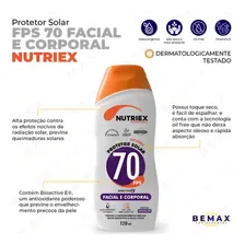 Kit 24 Protetor Solar Soldador Fps 70 Facial Nutriex 120ml Foto mini 2