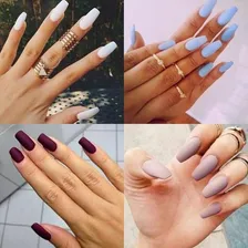 Kit 24 Saquinhos Unha Postiças Manicure Gold Finger Foto mini 3
