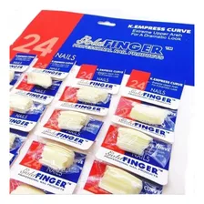 Kit 24 Saquinhos Unha Postiças Manicure Gold Finger Foto mini 2