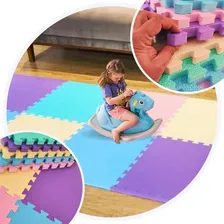 Kit 24 Tatame Infantil Eva Montar 50x50 Candy Tapete 6m² Cor Candy Color Foto mini 1