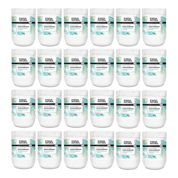 Kit 24 Uni Creme Massagem Algas Marinhas 650g Dagua Natural Foto 1