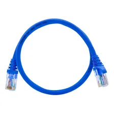 Kit 24 Unidades Cabo Patch Cord Cat6 - 50cm Azul Com Foto mini 2